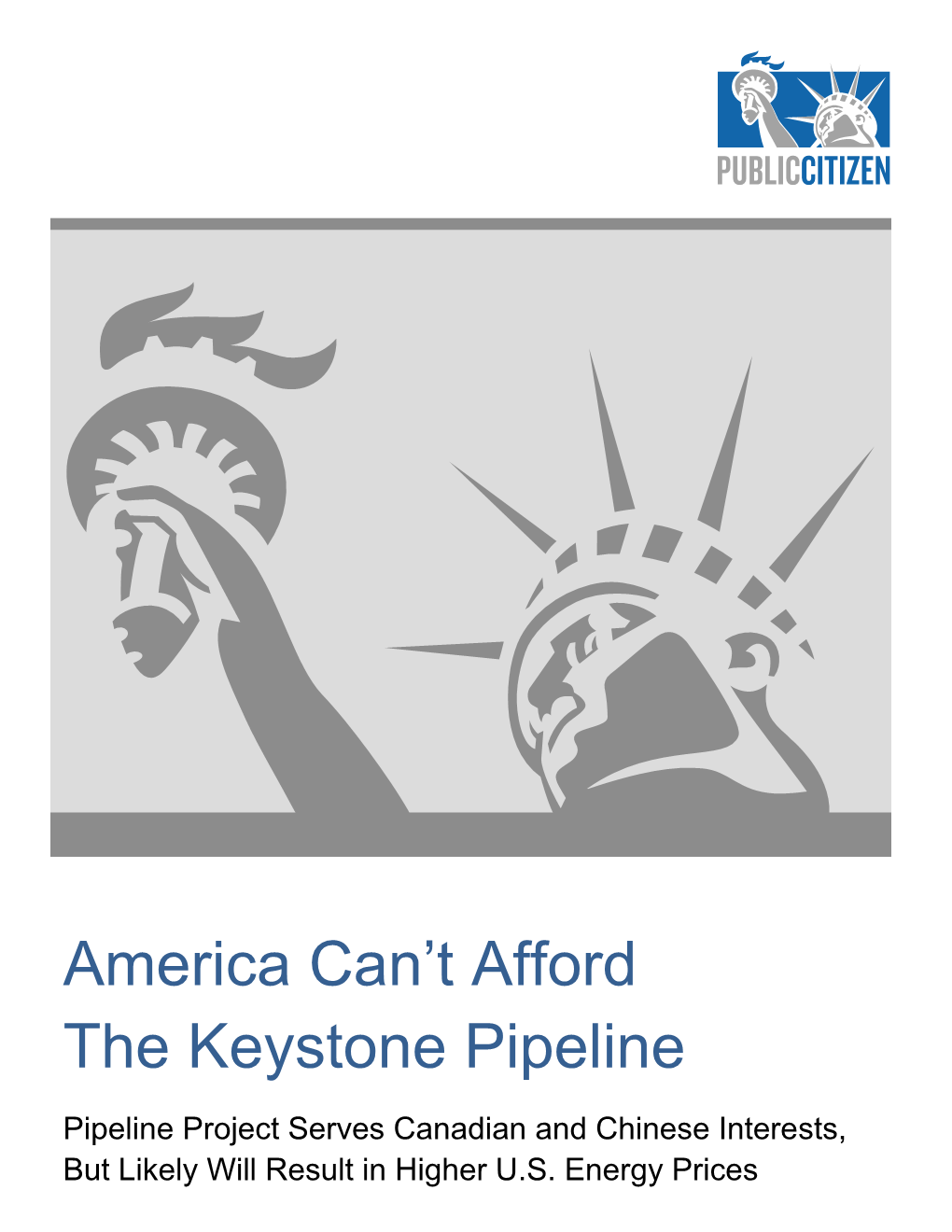 America Can't Afford the Keystone Pipeline