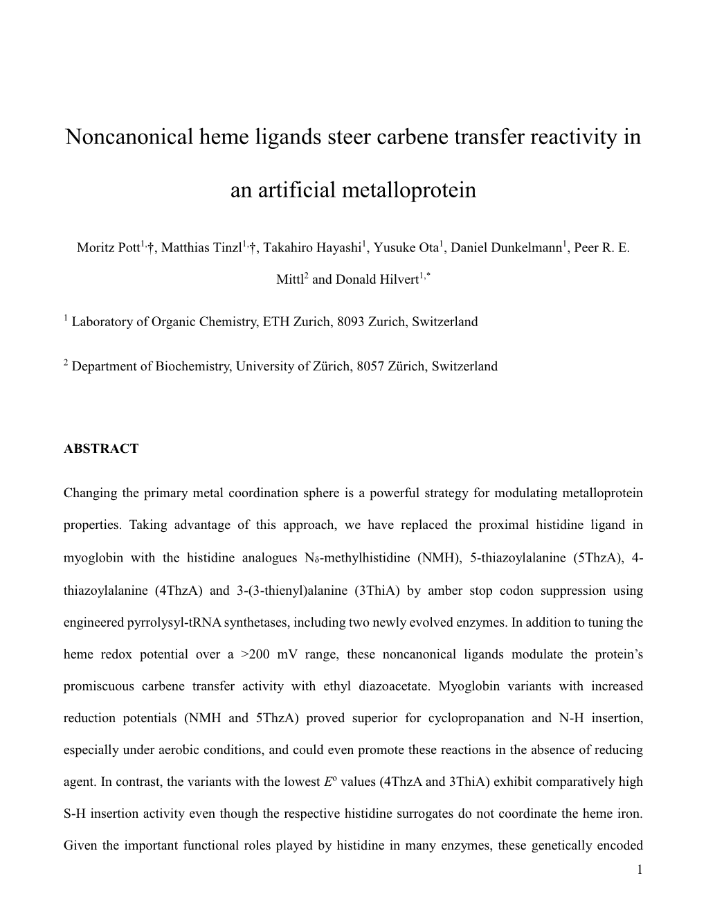 Noncanonical Heme Ligands Steer Carbene Transfer Reactivity in An