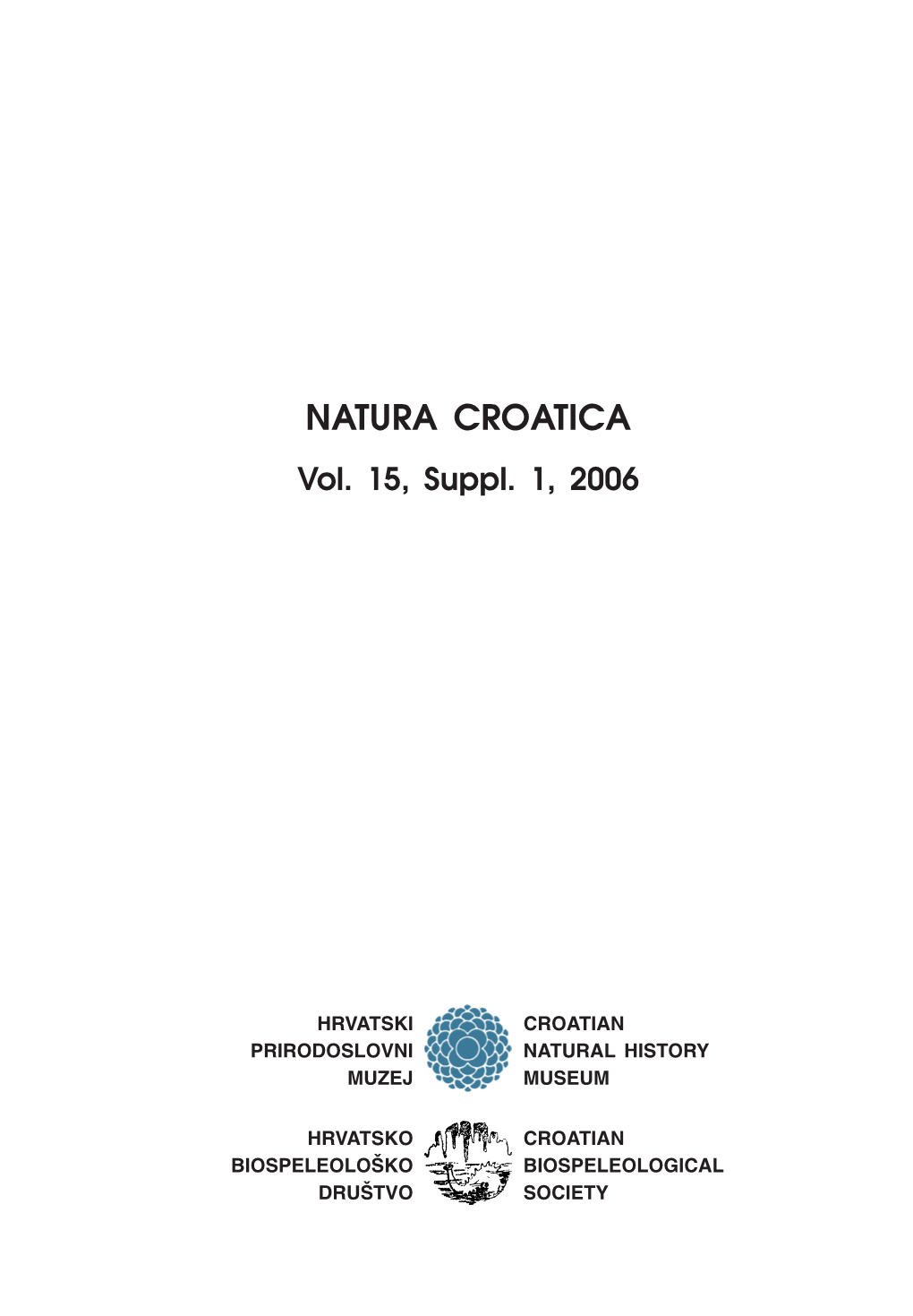 NATURA CROATICA Vol