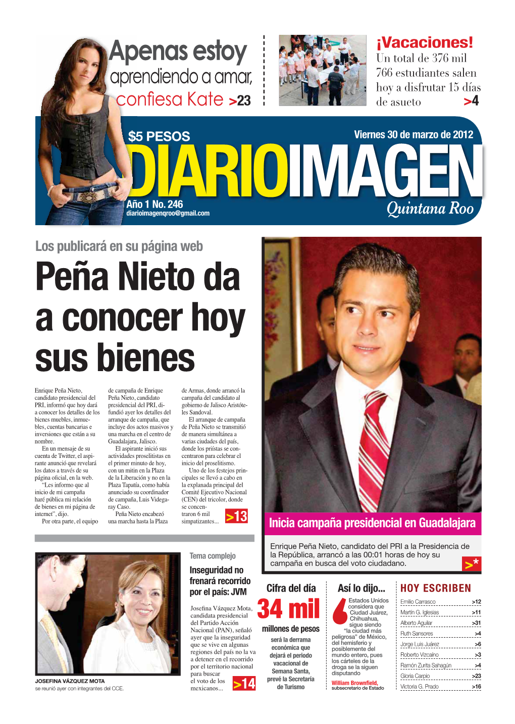 DIARIO IMAGEN Quintana Roo