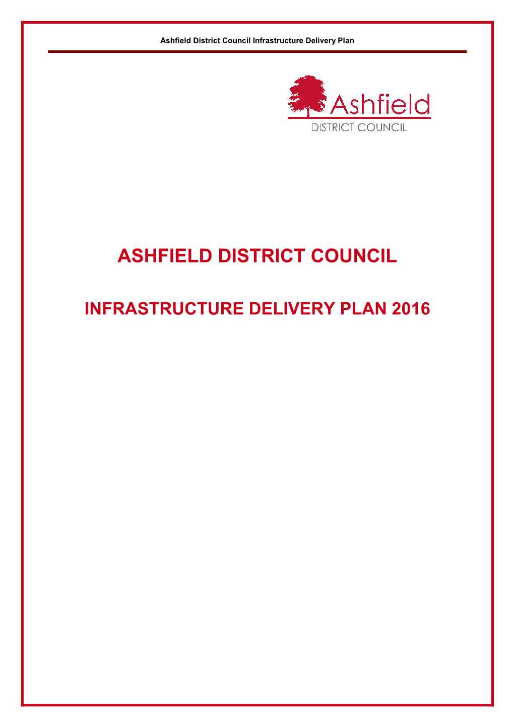 Infrastructure Delivery Plan