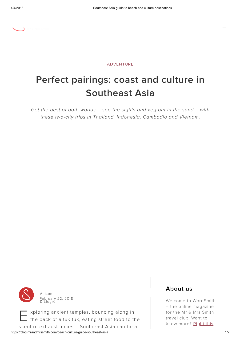 Coast and Culture in Southeast Asia