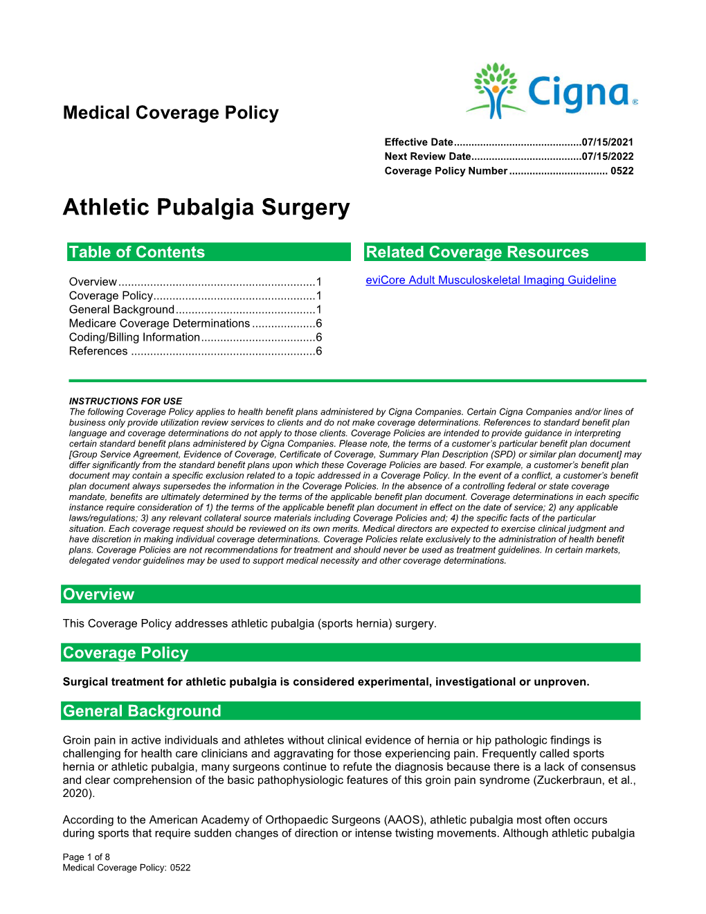 Athletic Pubalgia Surgery