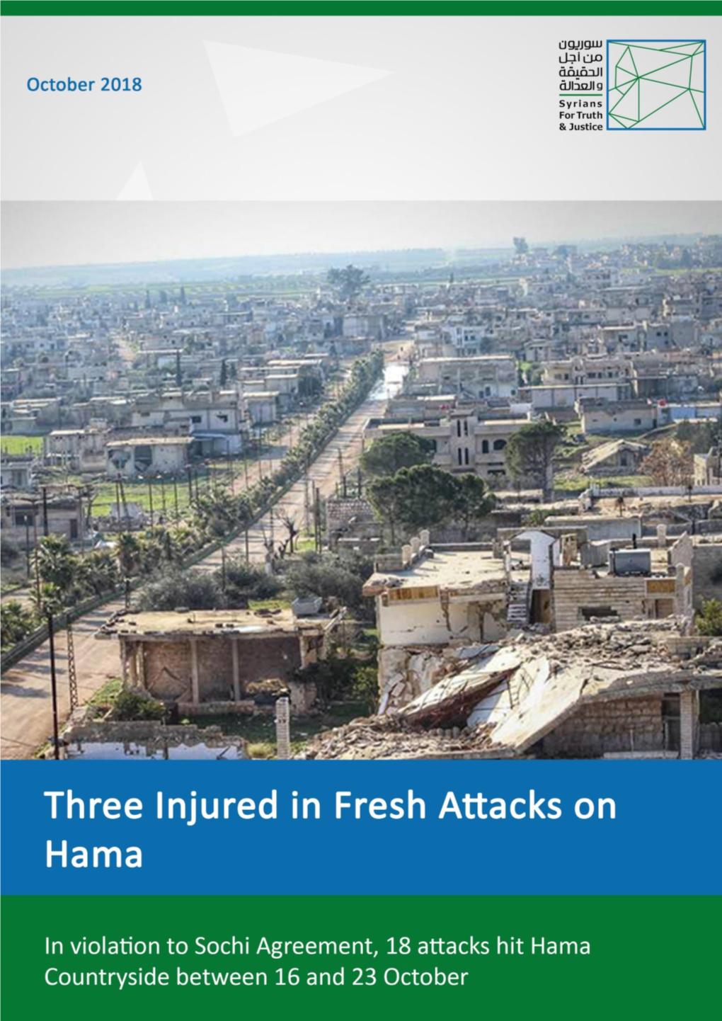 Three Injured in Fresh Attacks on Hama.Pdf