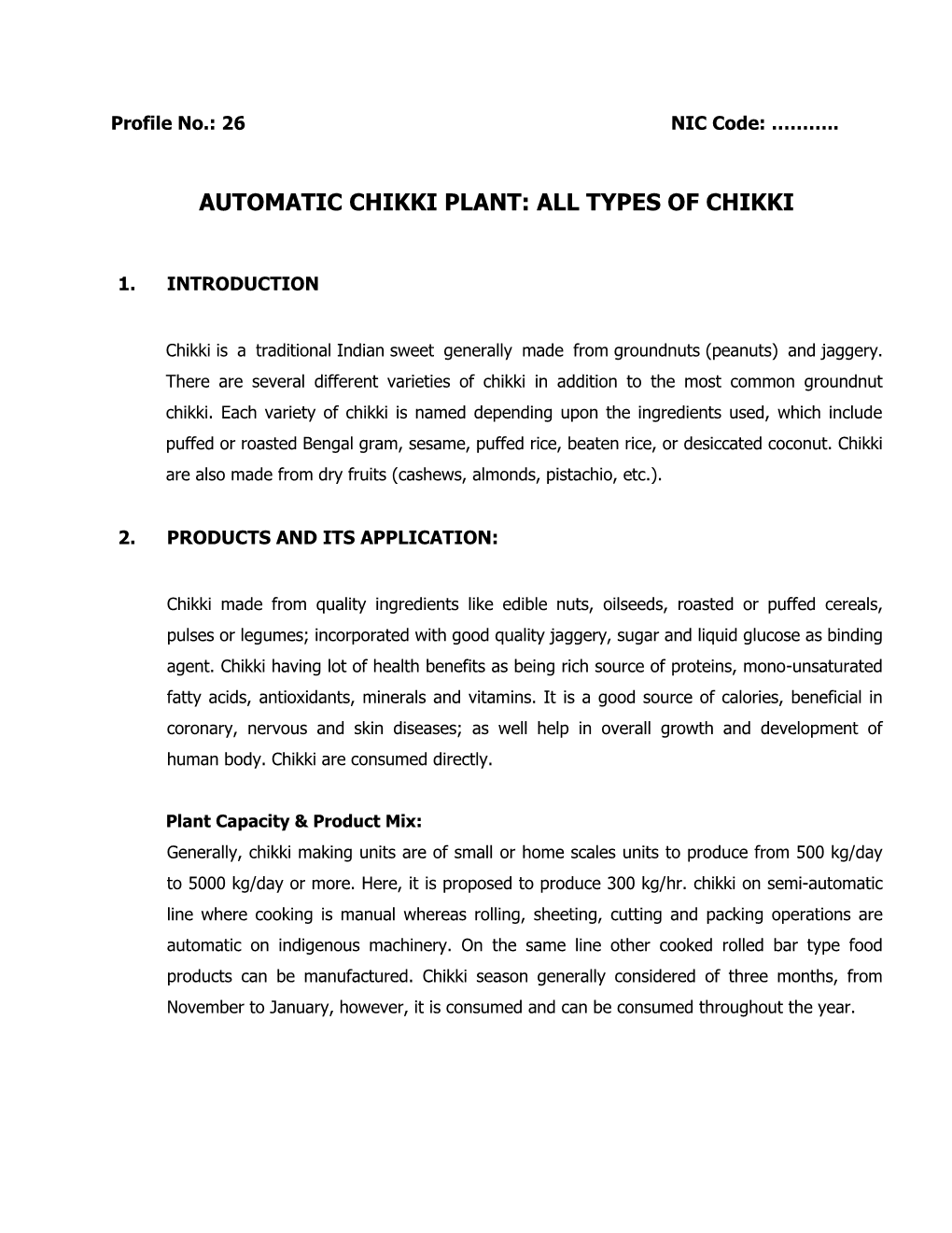 2. Automatic Chikki Plant