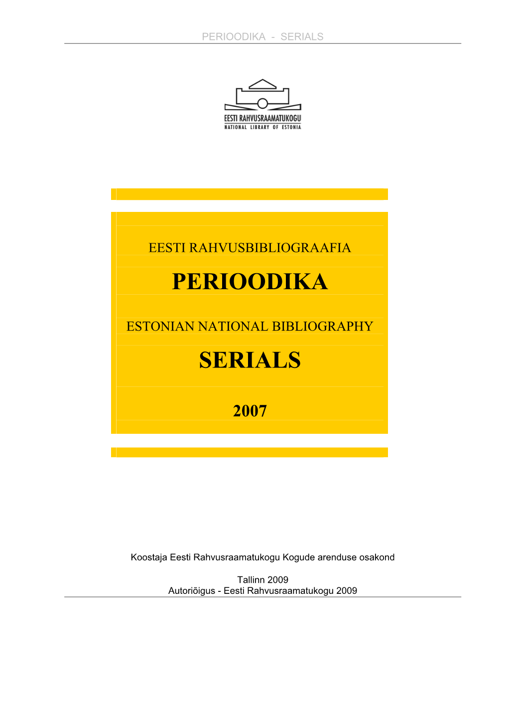 Perioodika Serials