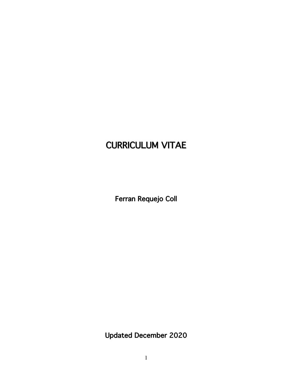 Curriculum Vitae