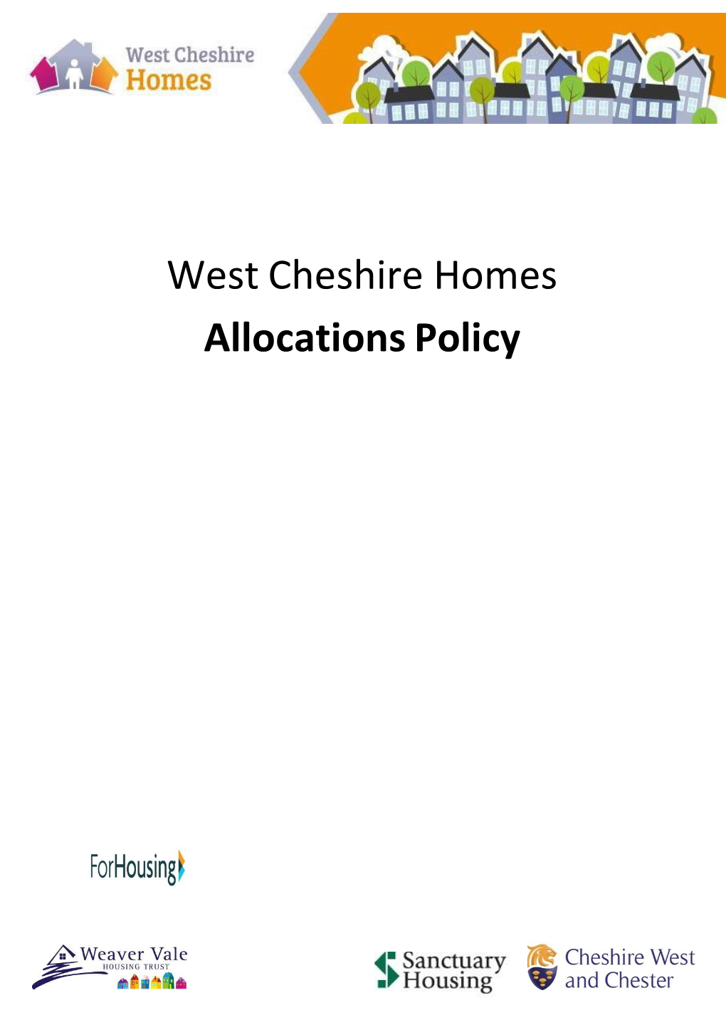 West Cheshire Homes Allocations Policy