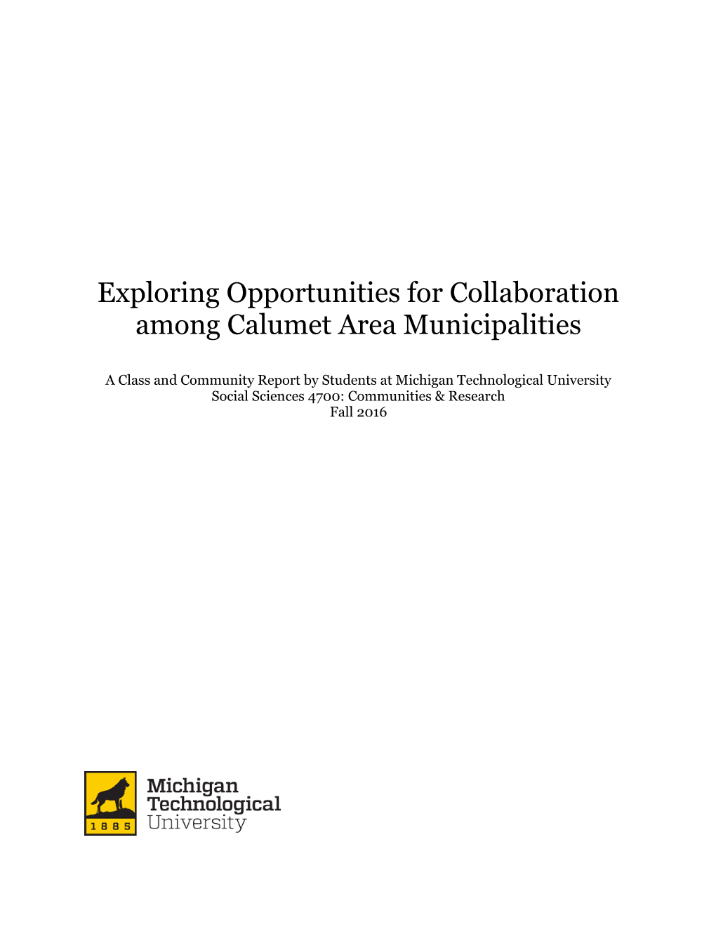 Calumet Area Municipalities