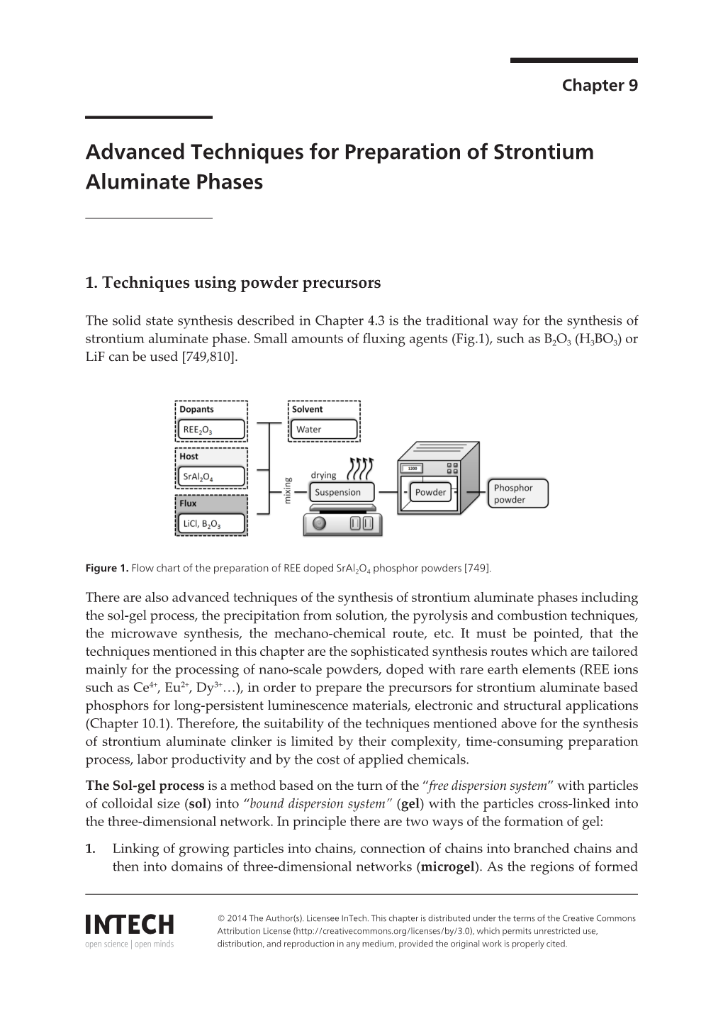 Advanced Techniques for Preparation of Strontium Aluminate Phases
