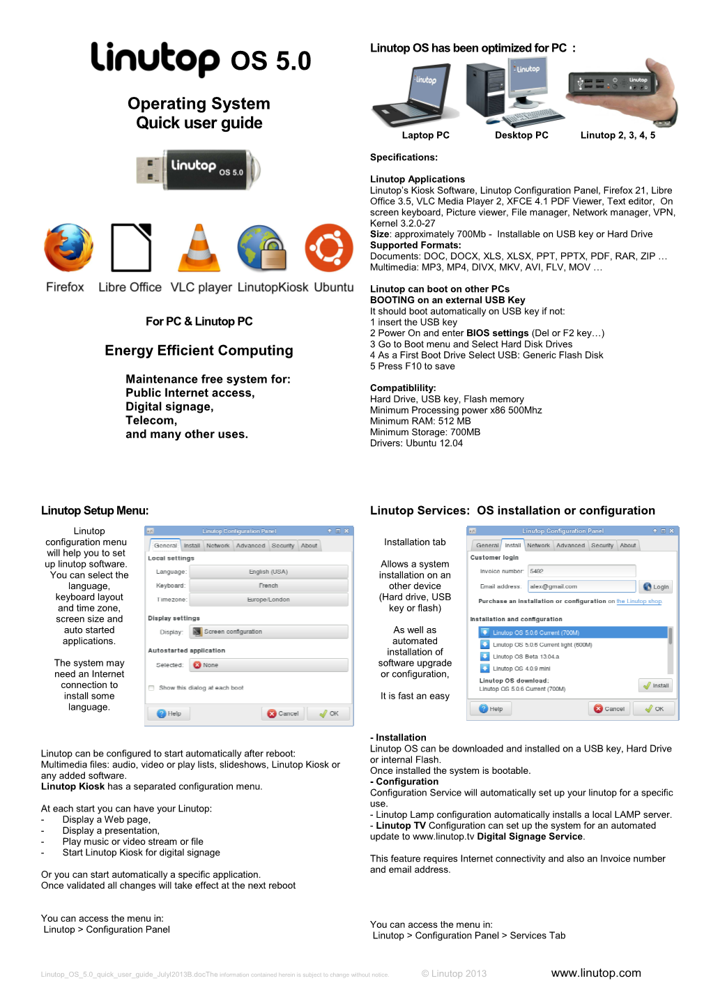 OS Has Been Optimized for PC : OS 5.0