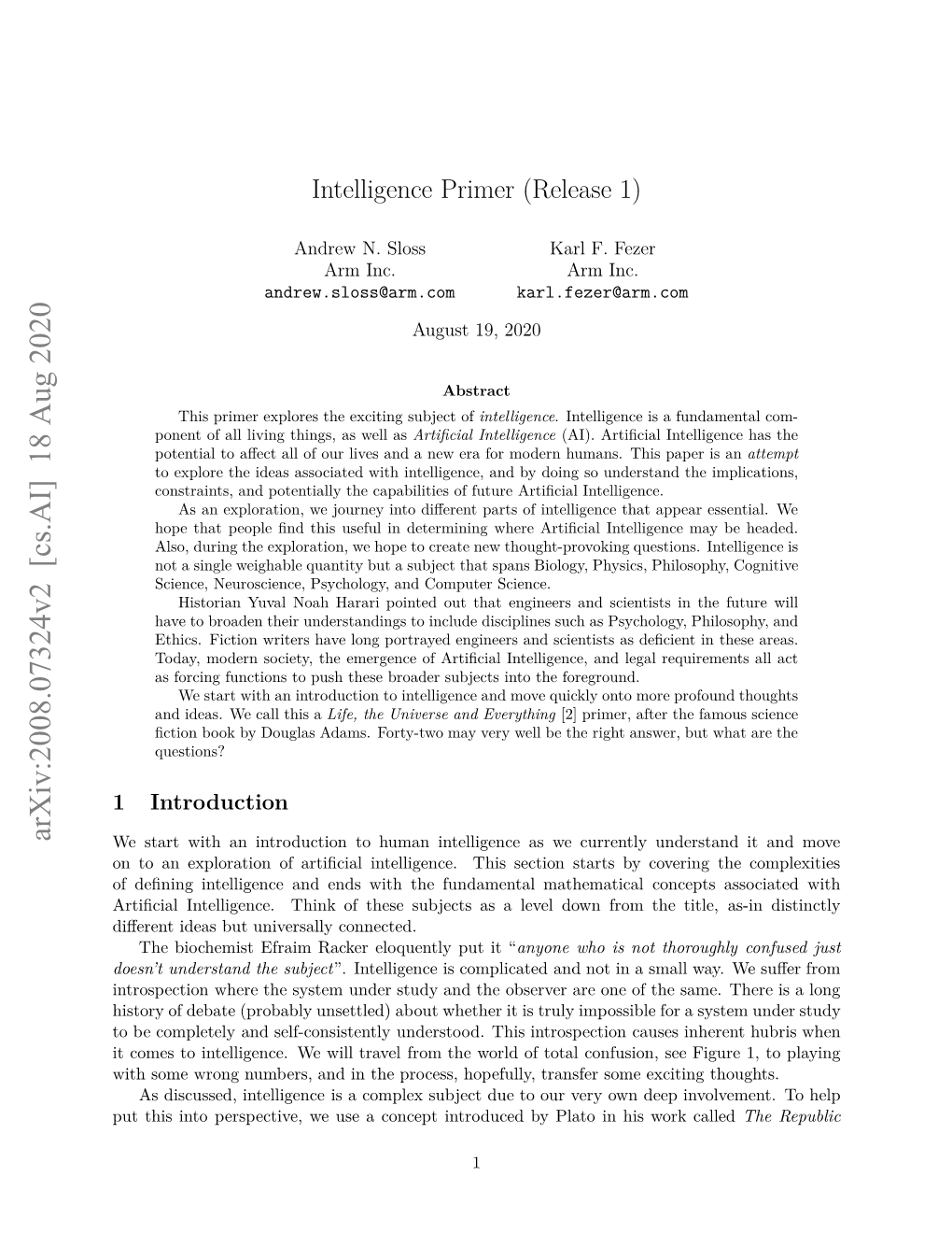 Arxiv:2008.07324V2 [Cs.AI] 18 Aug 2020