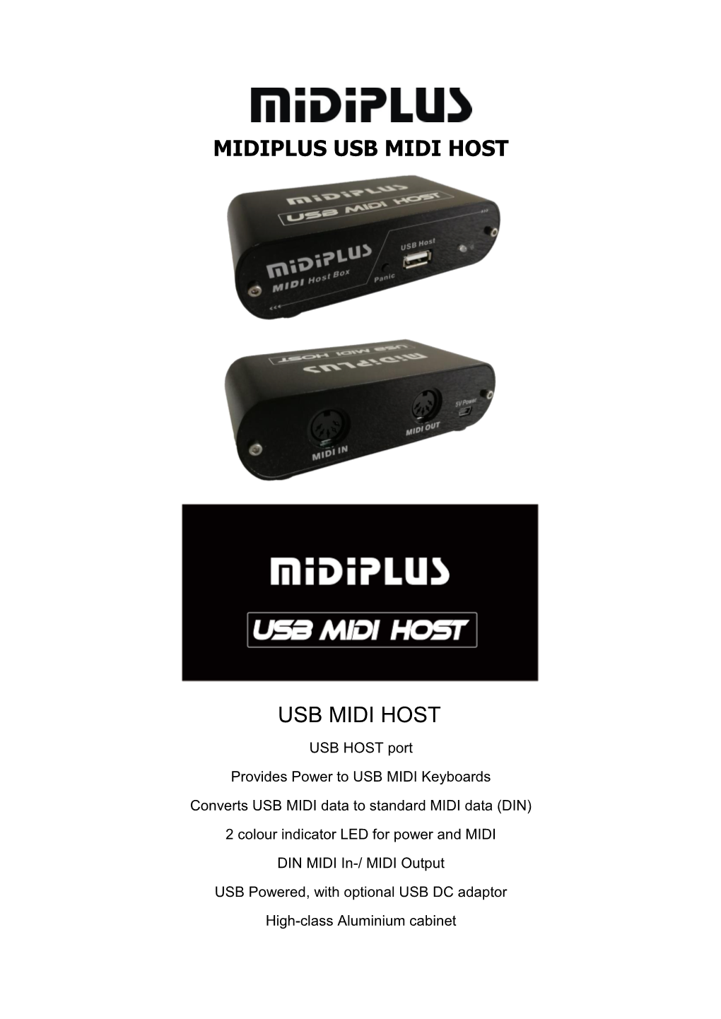 Midiplus Usb Midi Host Usb Midi Host