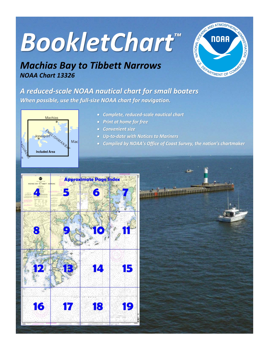 Bookletchart™ Machias Bay to Tibbett Narrows NOAA Chart 13326