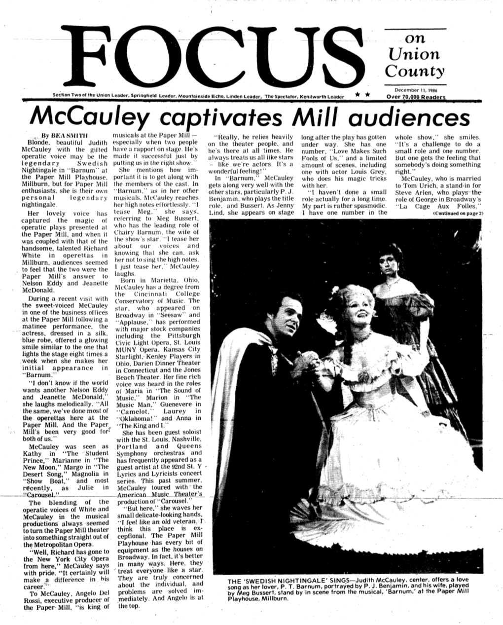 Mccauley Captivates Mill Audiences