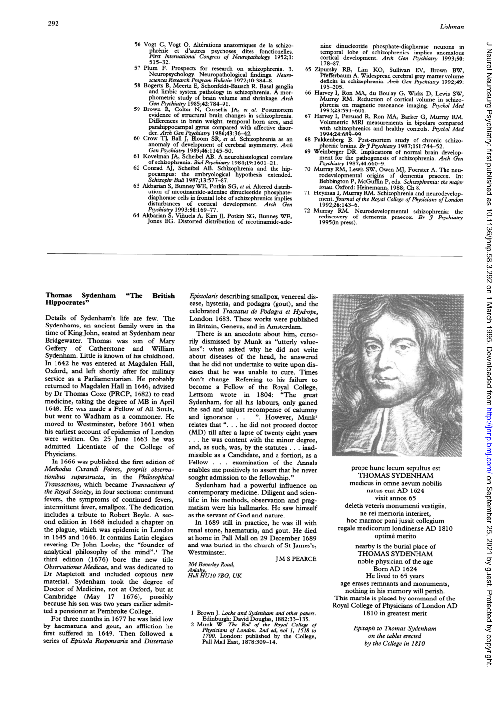 Hoc Marmor Poni Jussit Collegium Optime Merito Noble Physician of the Age Nothing in His Memory Will Perish. Royal College Ofphy