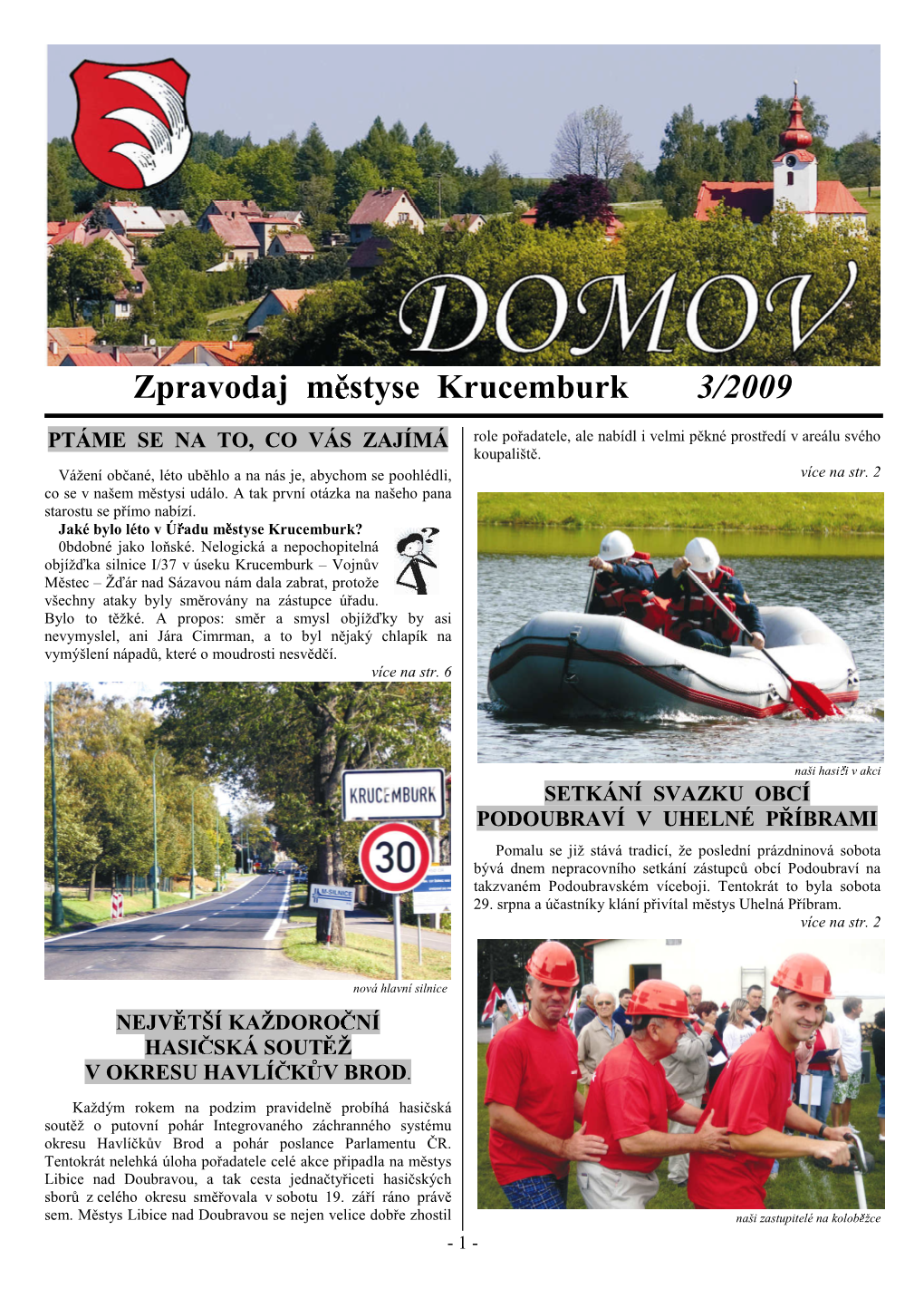 Zpravodaj M Styse Krucemburk 3/2009