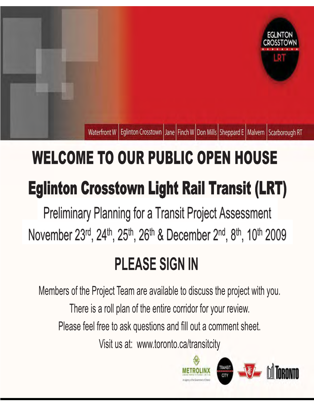 Eglinton Crosstown Open House Panels Pt. 1