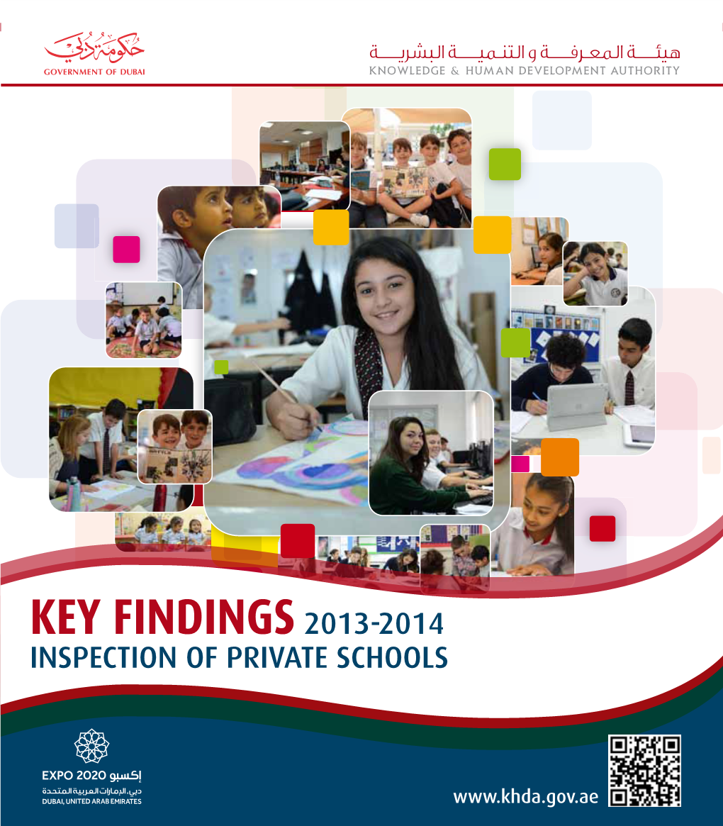 KEY FINDINGS 2013-2014 INSPECTION of PRIVATE SCHOOLS Inspection of Private Schools 2013-2014 Key Findings