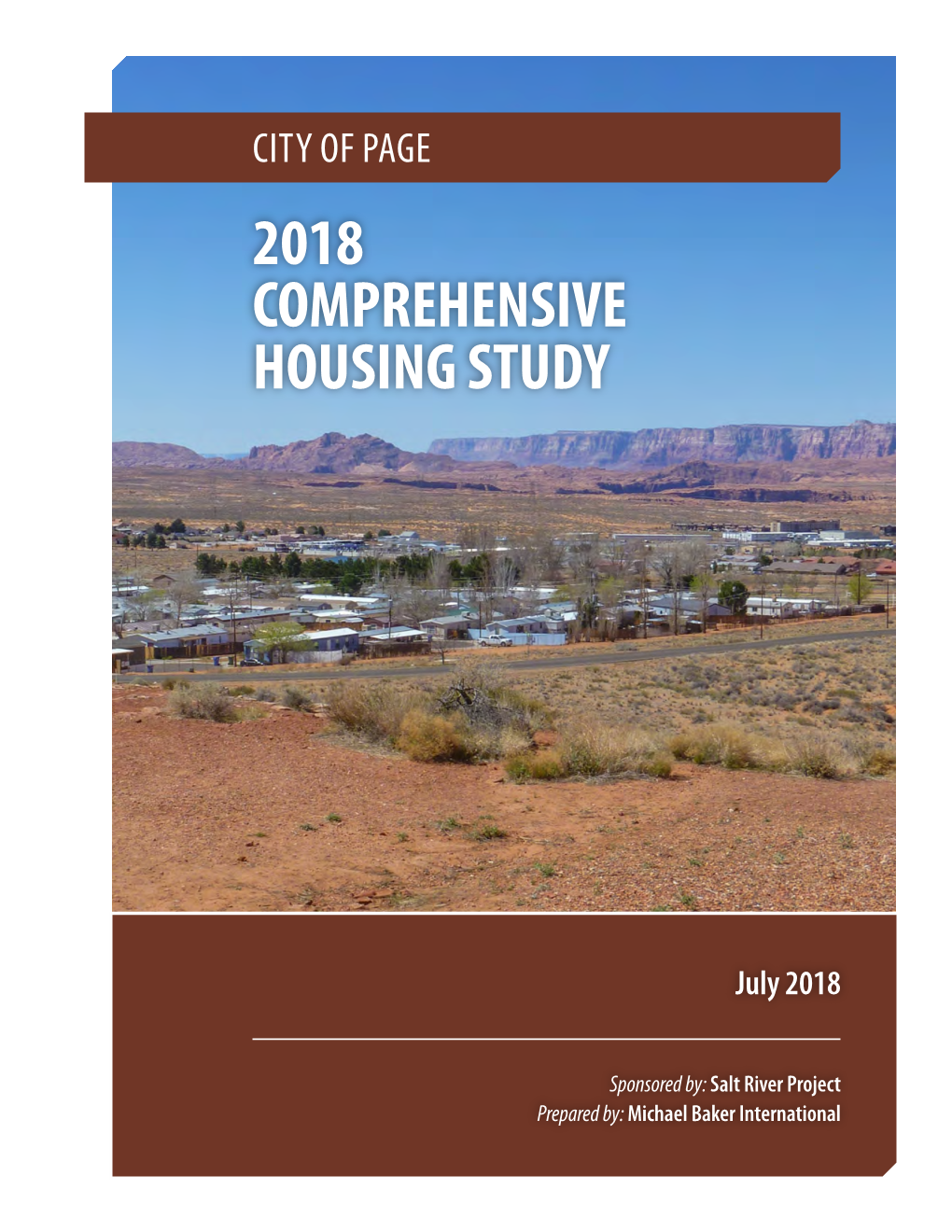 City of Page 2018 Comprehensive Housing Study