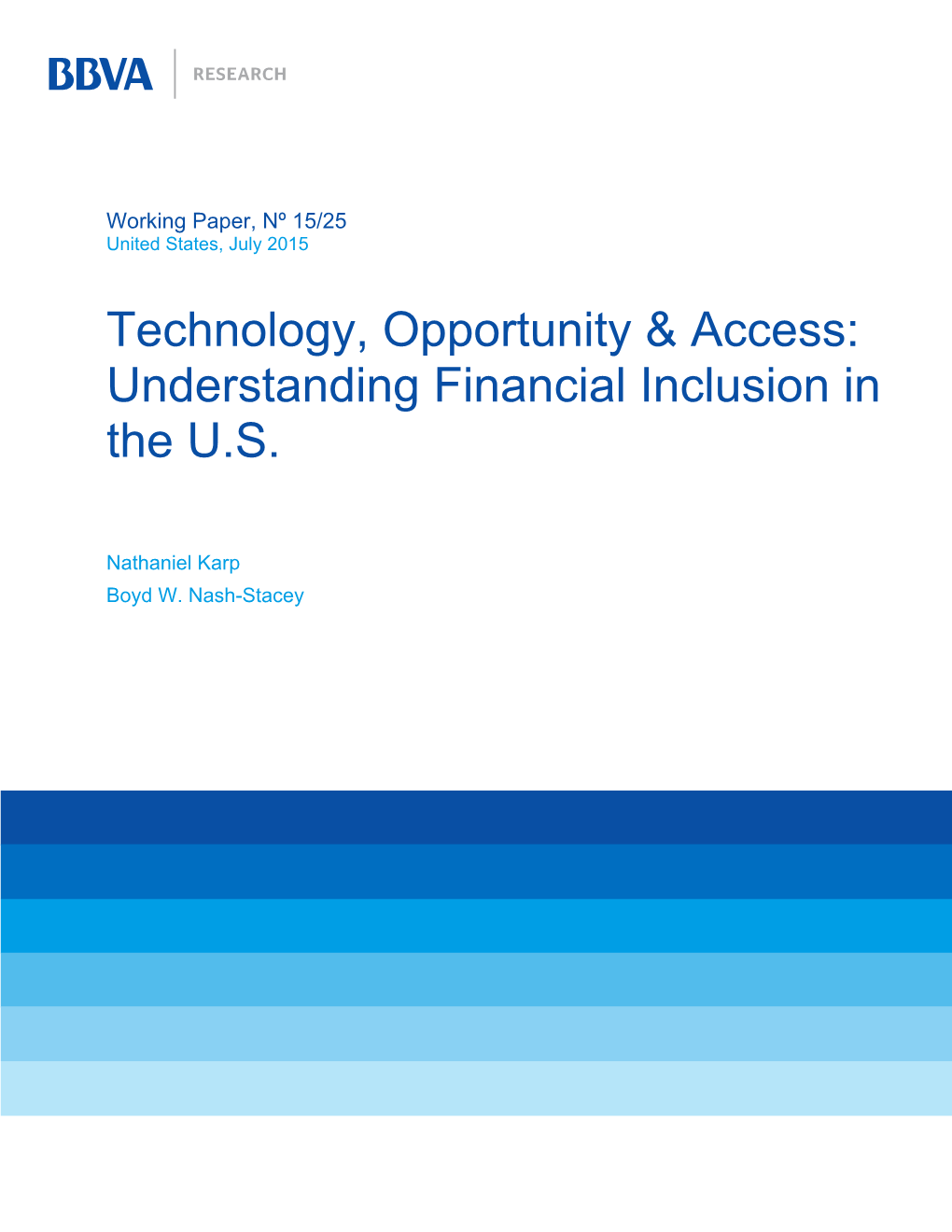 Understanding Financial Inclusion in the US