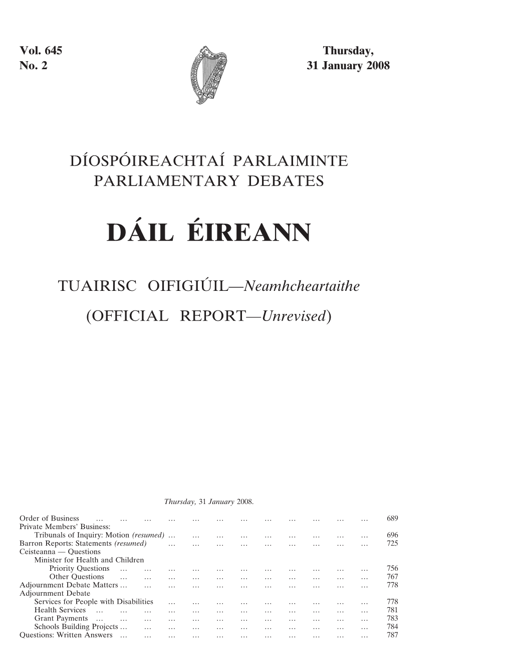 Da´Il E´Ireann