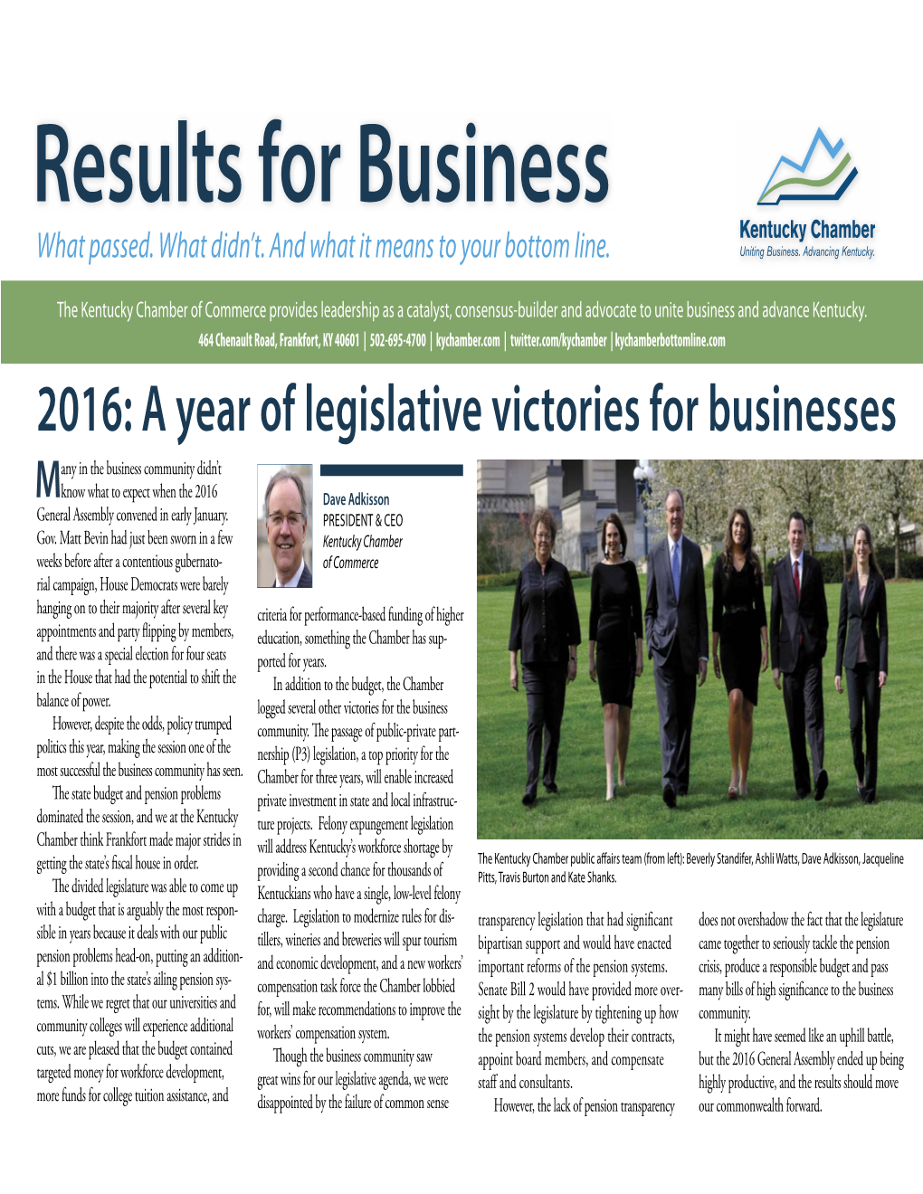 Results for Business 2016