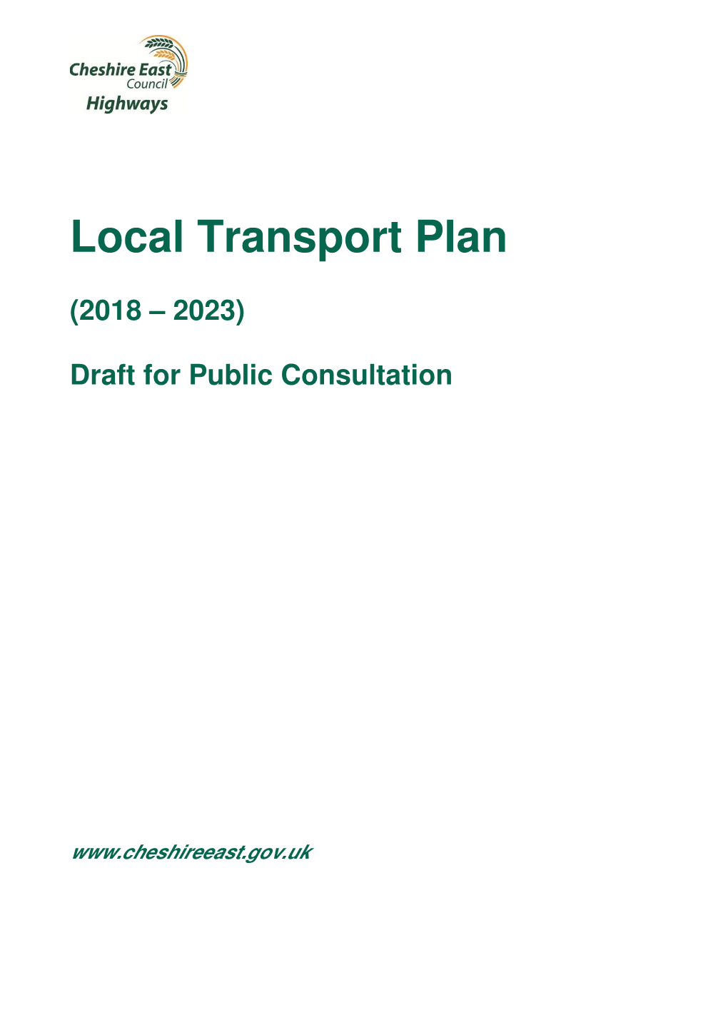 Local Transport Plan Refresh