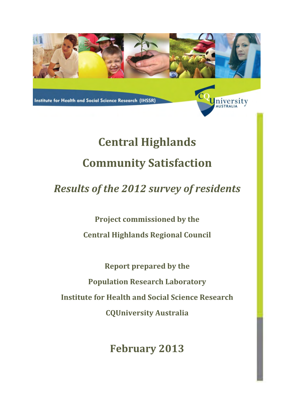 2012 Survey of Residents