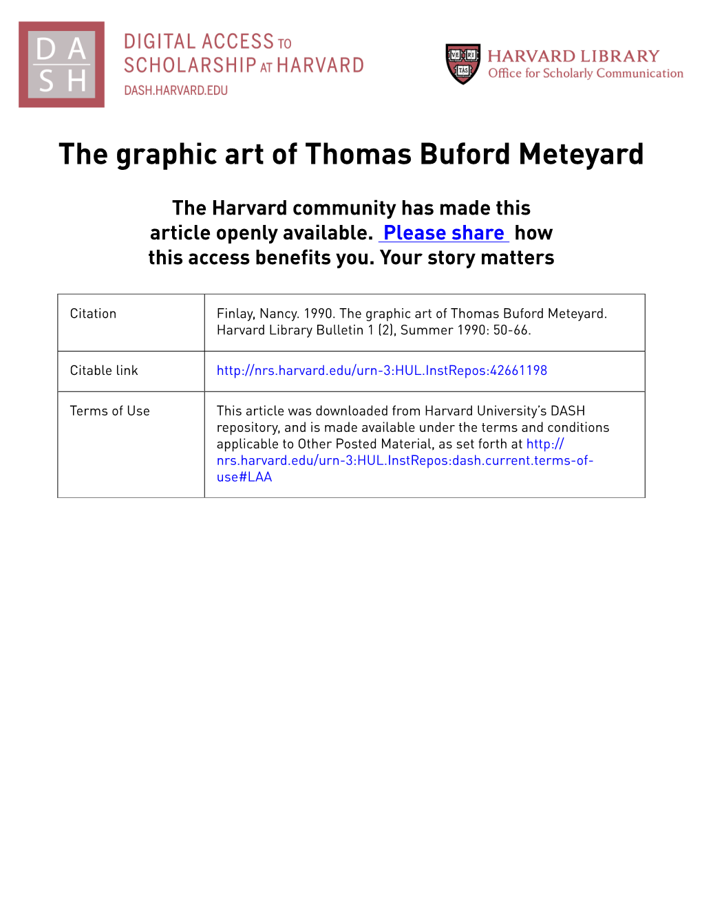 The Graphic Art of Thomas Buford Meteyard