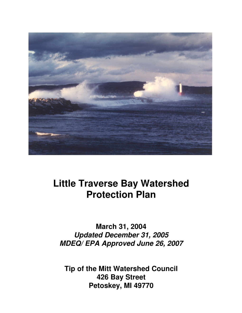 Little Traverse Bay Watershed Protection Plan