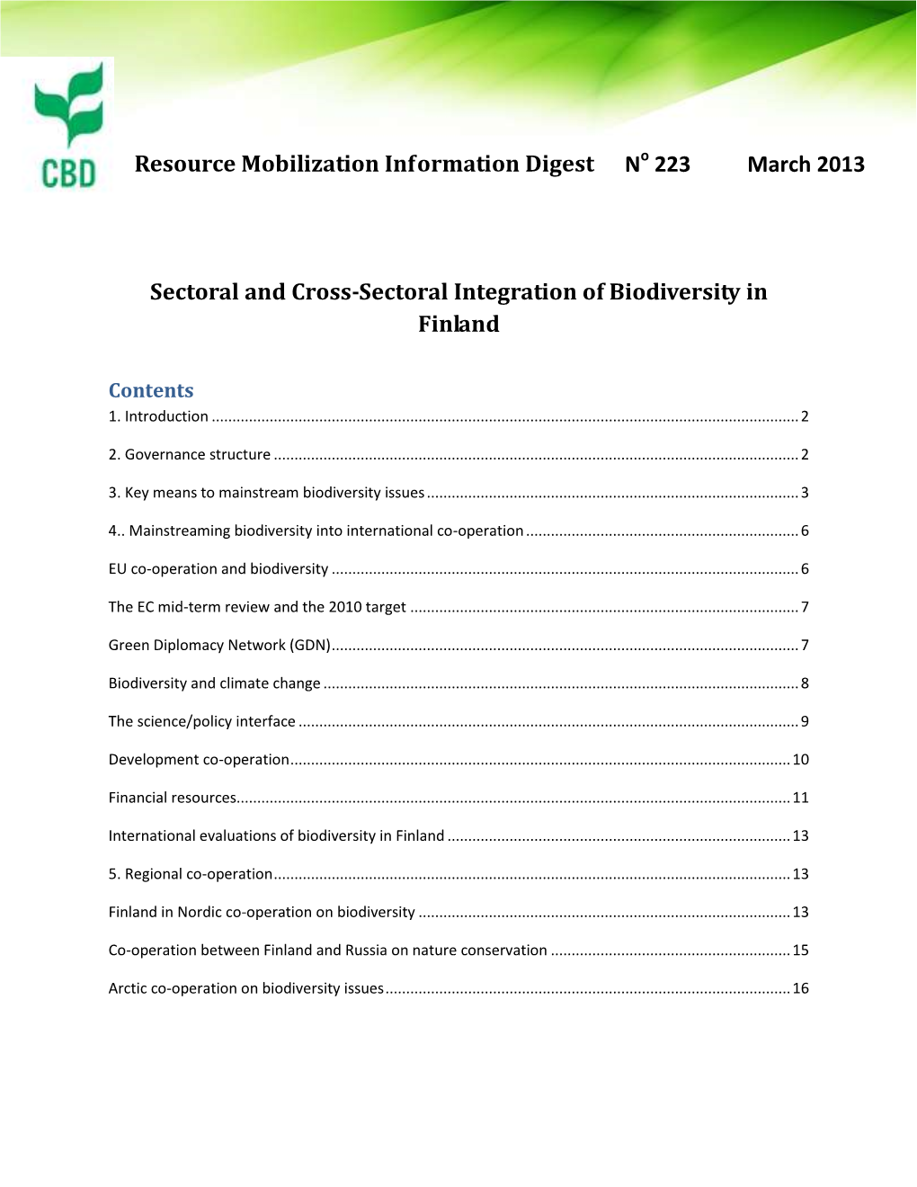 Governance Structure, International Co