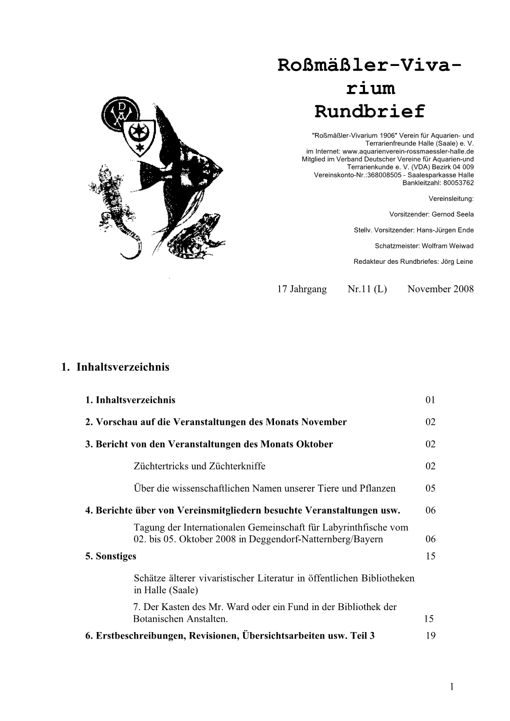 Rium Rundbrief