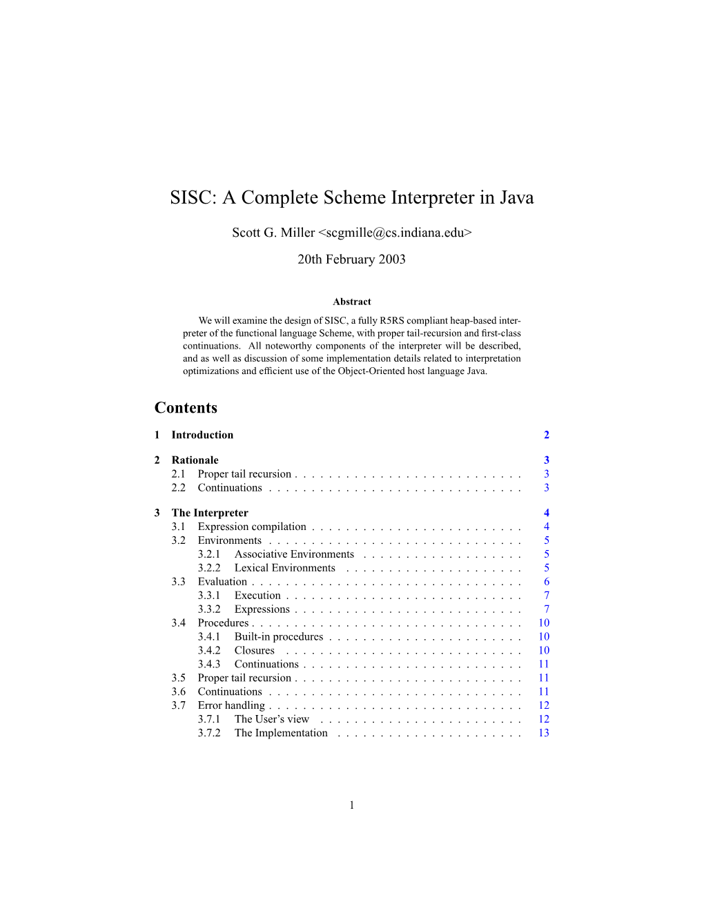 SISC: a Complete Scheme Interpreter in Java