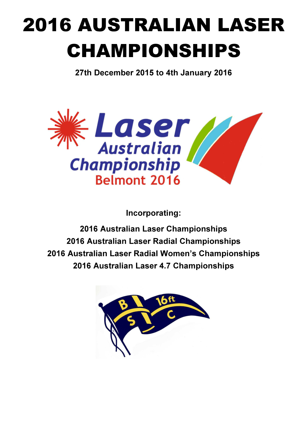 2016 Australian Laser Championships