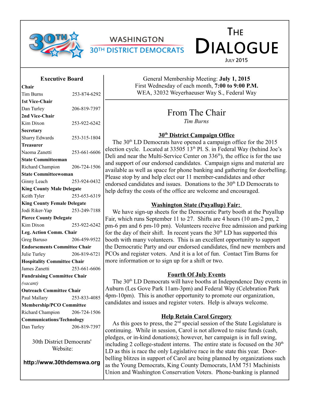 Dialogue July 2015