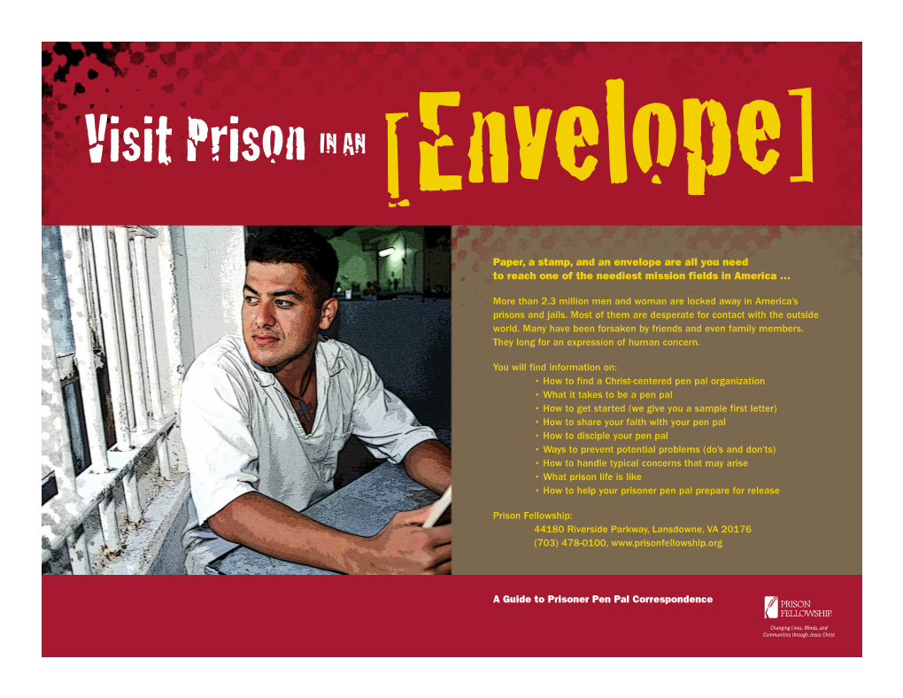 Visit Prison in an Envelope —Through a Caring Ministry That Might Come Up
