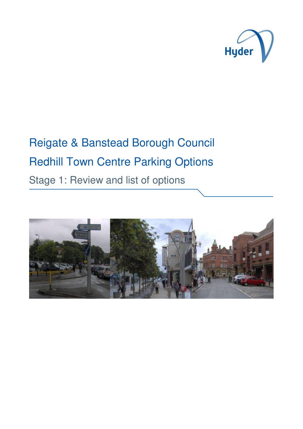 Reigate & Banstead Borough Council Redhill Town Centre Parking Options