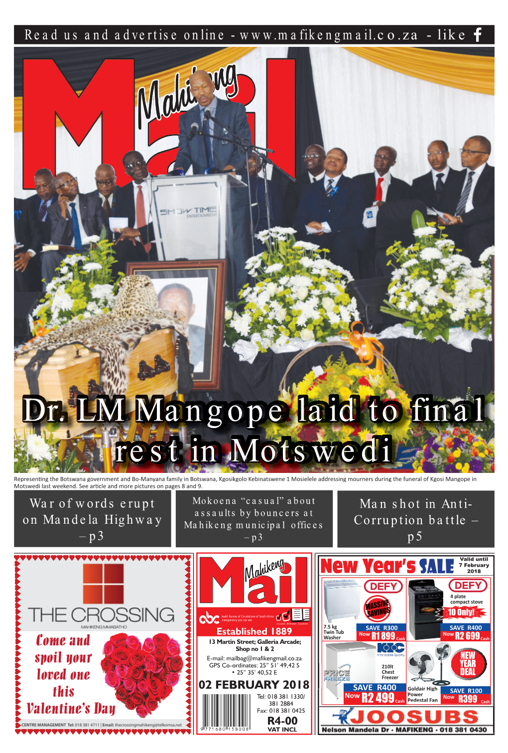 Dr. LM Mangope Laid to Final Rest in Motswedi