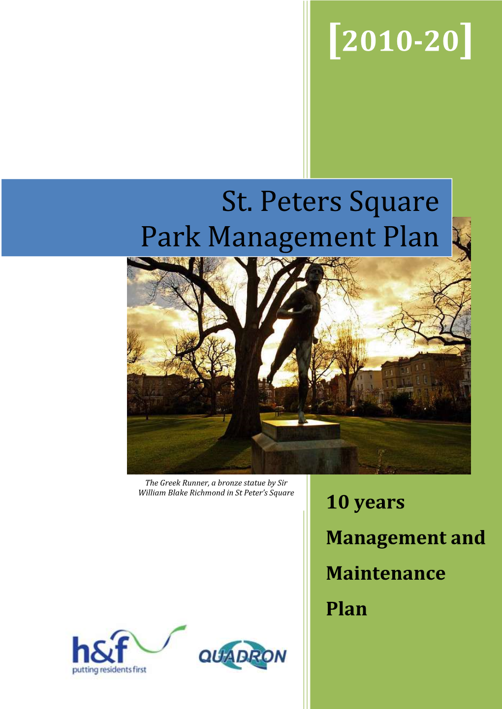 St. Peters Square Park Management Plan