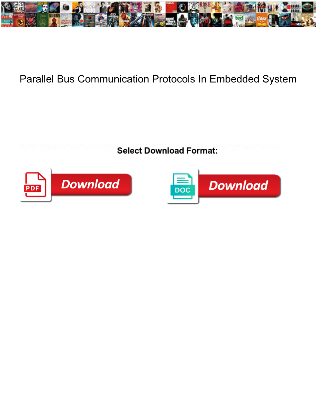 Parallel Bus Communication Protocols in Embedded System Begins