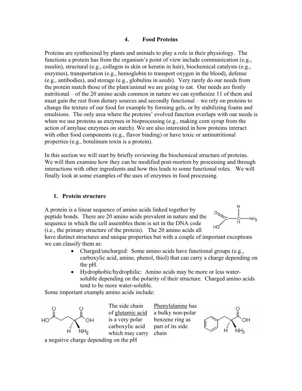 Food Proteins