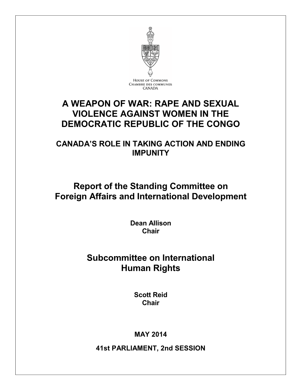 Rape and Sexual Violence Against Women in the Democratic Republic of Congo