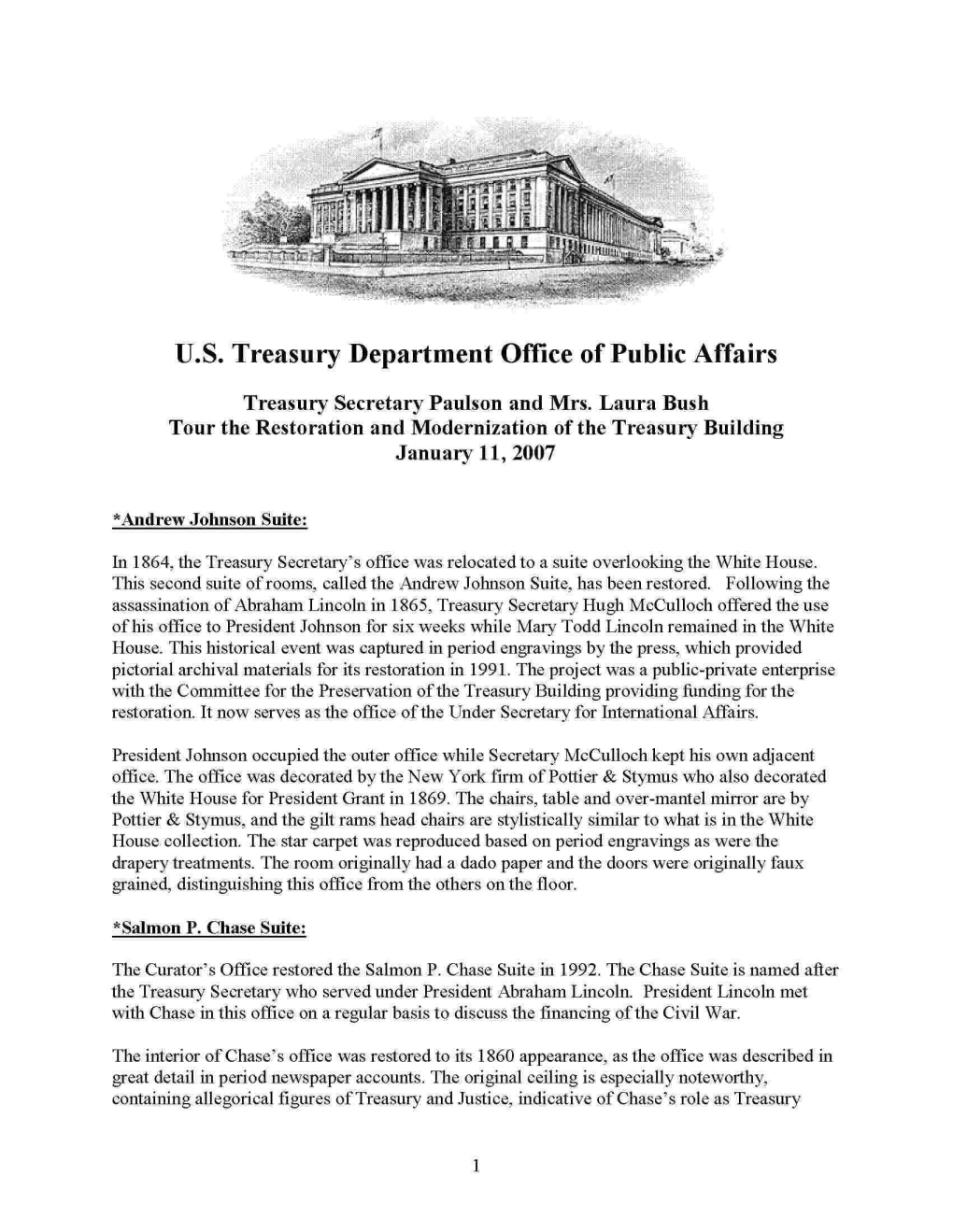 U.S. Treasury Department Office of Public Affairs