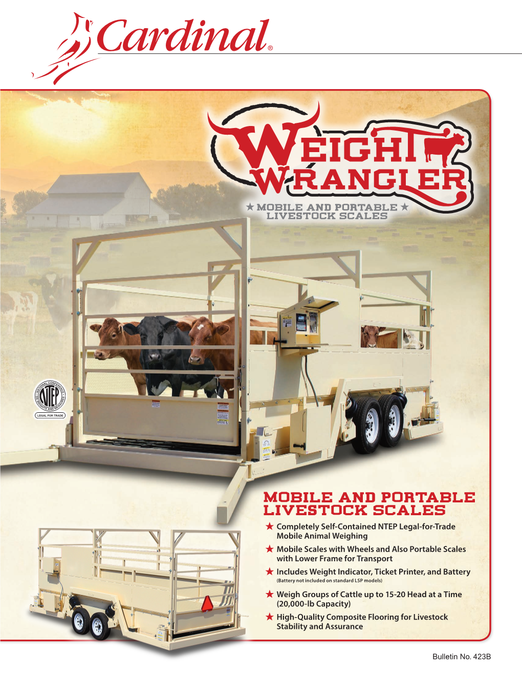 Cardinal Weight Wrangler Portable Livestock Scales