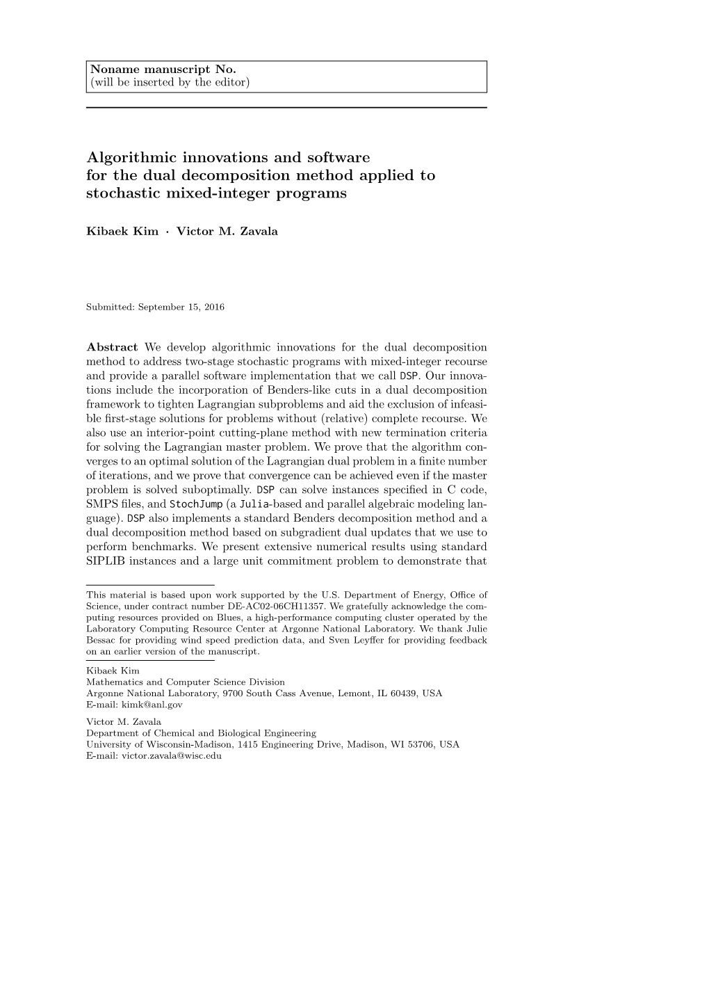 Algorithmic Innovations and Software for the Dual Decomposition Method Applied to Stochastic Mixed-Integer Programs