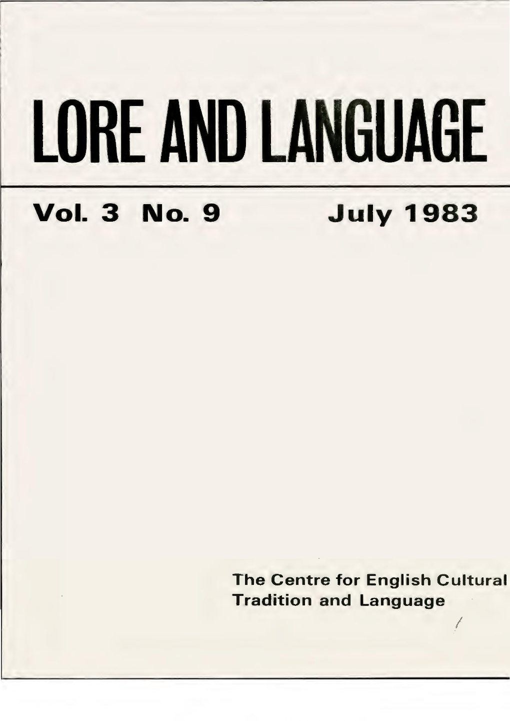 Vol. 3 No. 9 July 1983