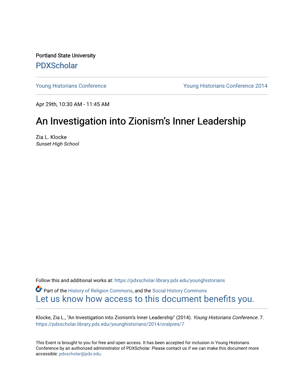 An Investigation Into Zionism's Inner Leadership