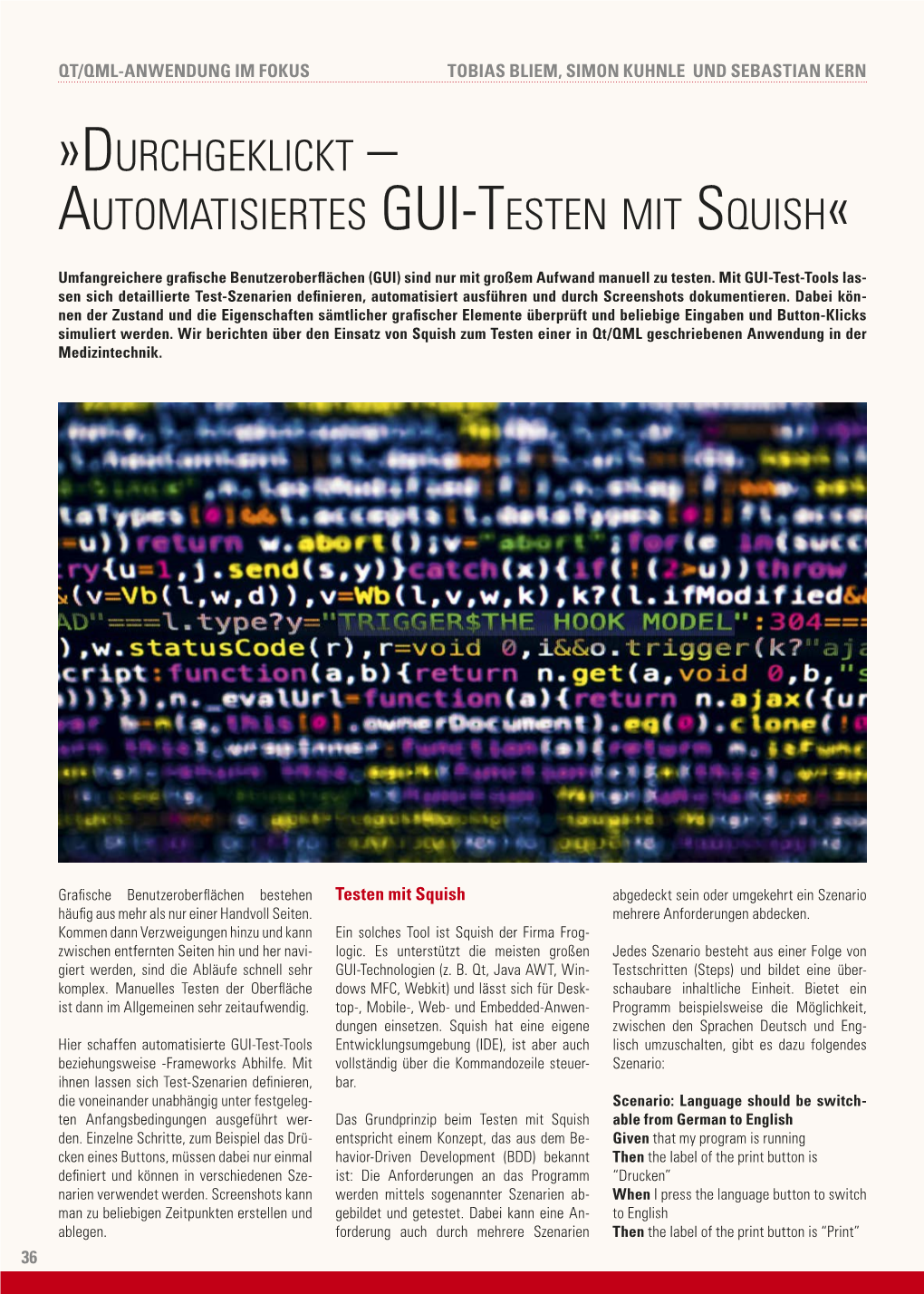 Durchgeklickt – Automatisiertes GUI-Testen Mit Squish«