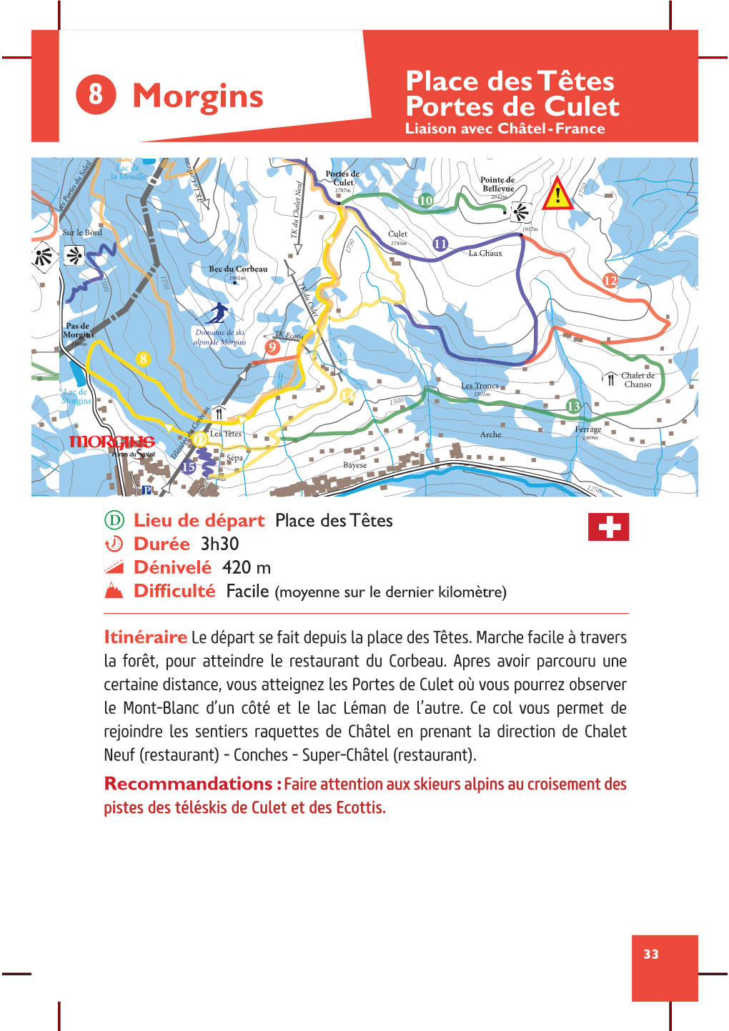 Itinéaires Raquettes Morgins 2